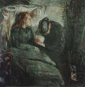 Edvard Munch The Children is ill oil painting